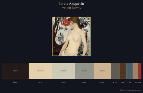 Louis Anquetin Palette 2 - Veiled Tawny