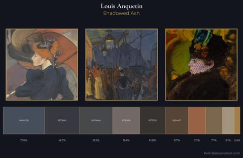 Louis Anquetin Palette 4 - Shadowed Ash