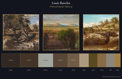 Louis Buvelot Palette 3 - Penumbral Tawny