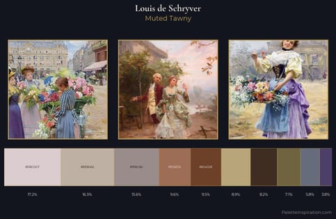 Louis de Schryver Palette 2 - Muted Tawny