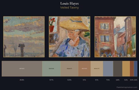 Louis Hayet Palette 4 - Veiled Tawny