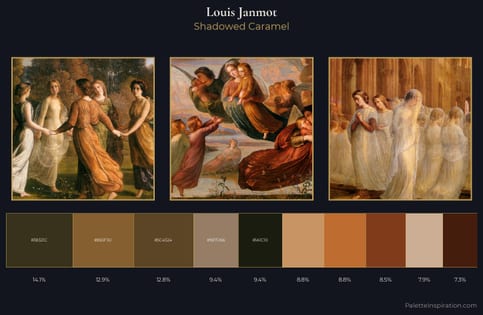 Louis Janmot Palette 4 - Shadowed Caramel
