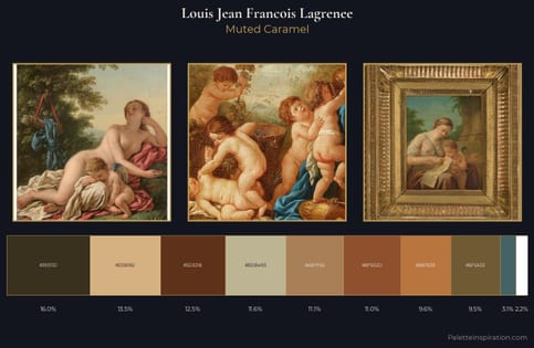 Louis Jean Francois Lagrenee Palette 1 - Muted Caramel