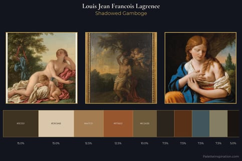 Louis Jean Francois Lagrenee Master Palette