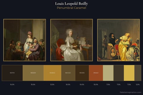Louis Leopold Boilly Master Palette - Penumbral Caramel