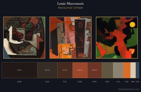 Louis Marcoussis Palette 8 - Nocturnal Umber