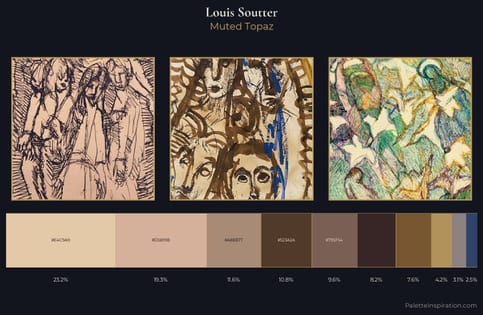 Louis Soutter Palette 2 - Muted Topaz