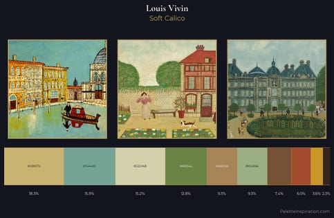 Louis Vivin Palette 4 - Soft Calico