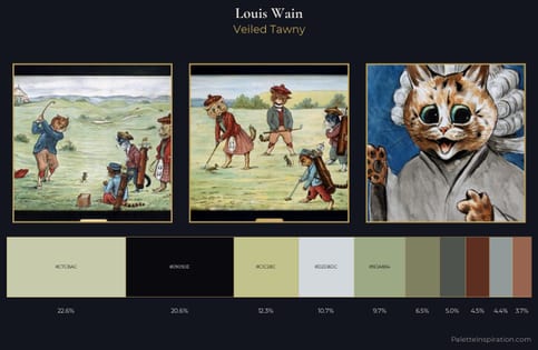 Louis Wain Palette 6 - Veiled Tawny
