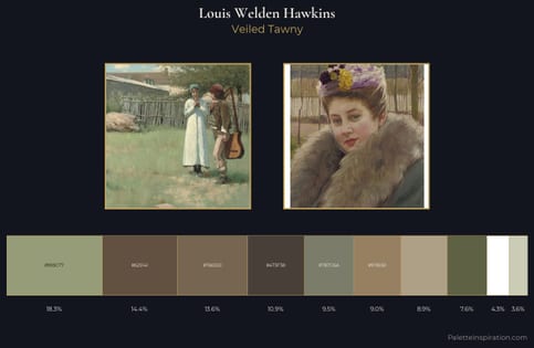 Louis Welden Hawkins Palette 1 - Veiled Tawny