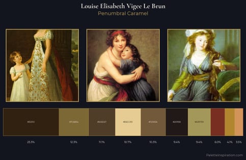 Louise Elisabeth Vigee Le Brun Palette 5 - Penumbral Caramel