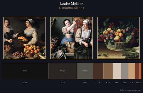 Louise Moillon Palette 4 - Nocturnal Sienna