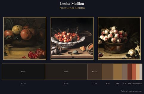 Louise Moillon Palette 5 - Nocturnal Sienna