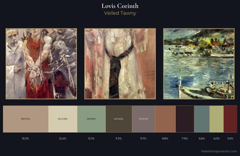 Lovis Corinth Palette 7 - Veiled Tawny
