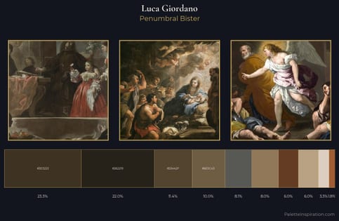 Luca Giordano Palette 7 - Penumbral Bister