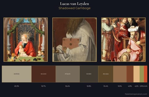 Lucas van Leyden Palette 3 - Shadowed Gamboge