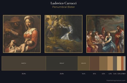 Ludovico Carracci Palette 2 - Penumbral Bister