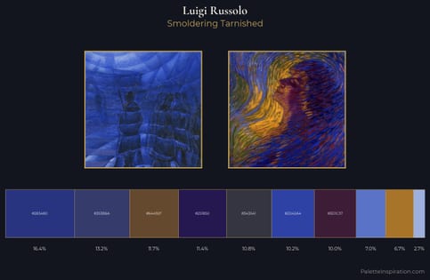 Luigi Russolo Palette 3