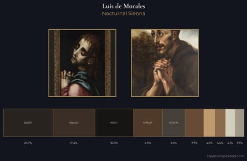 Luis de Morales Palette 2 - Nocturnal Sienna