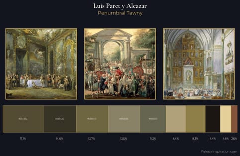 Luis Paret y Alcazar Palette 5 - Penumbral Tawny