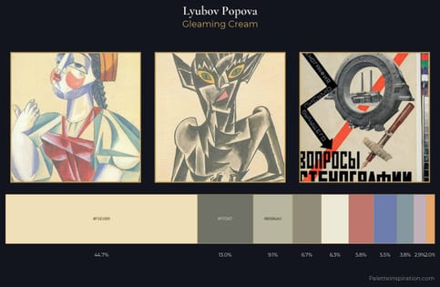 Lyubov Popova Palette 1 - Gleaming Cream