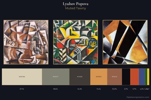 Lyubov Popova Master Palette - Muted Tawny