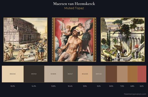 Maerten van Heemskerck Palette 3 - Muted Topaz
