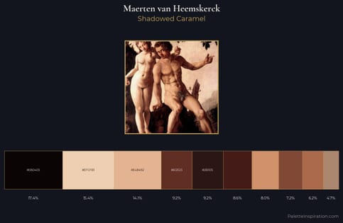 Maerten van Heemskerck Palette 8 - Shadowed Caramel