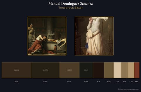 Manuel Dominguez Sanchez Palette 1 - Tenebrous Bister