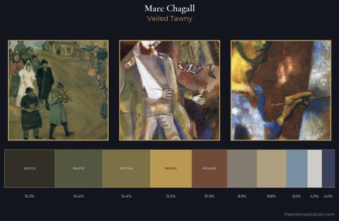 Marc Chagall Palette 5 - Veiled Tawny