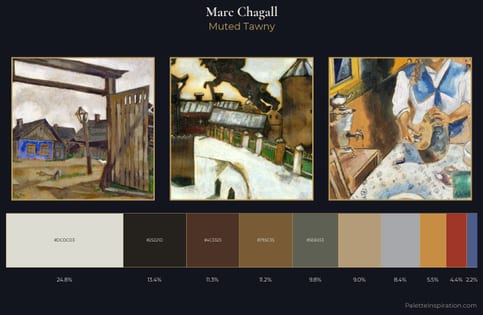 Marc Chagall Palette 6 - Muted Tawny