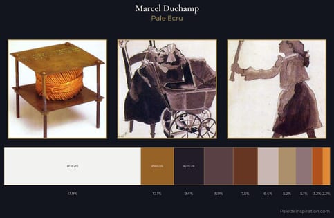 Marcel Duchamp Palette 5 - Pale Ecru