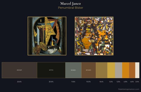 Marcel Janco Palette 2 - Penumbral Bister