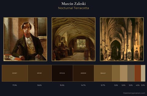 Marcin Zaleski Palette 4 - Nocturnal Terracotta