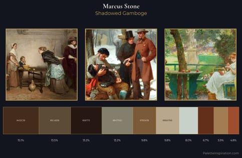 Marcus Stone Palette 3 - Shadowed Gamboge