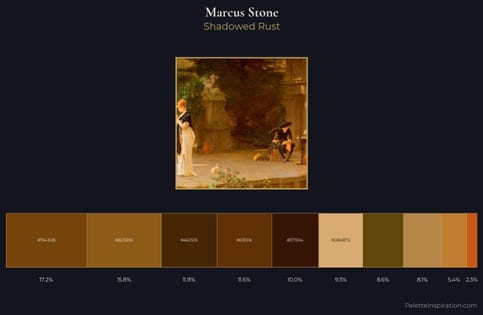 Marcus Stone Palette 4 - Shadowed Rust