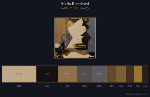 Maria Blanchard Palette 10 - Penumbral Tawny