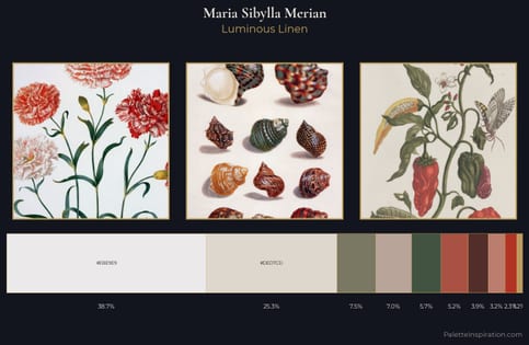 Maria Sibylla Merian Palette 3