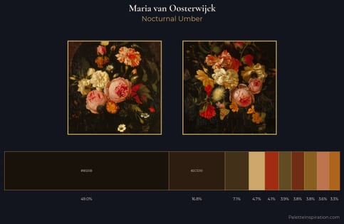 Maria van Oosterwijck Palette 3 - Nocturnal Umber