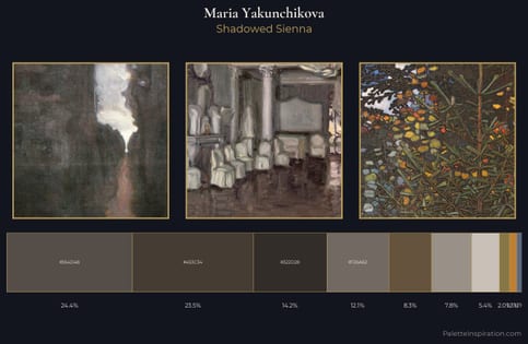 Maria Yakunchikova Palette 6 - Shadowed Sienna