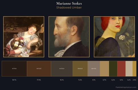 Marianne Stokes Palette 8 - Shadowed Umber