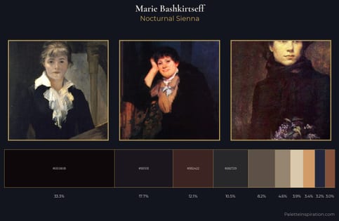 Marie Bashkirtseff Palette 5 - Nocturnal Sienna