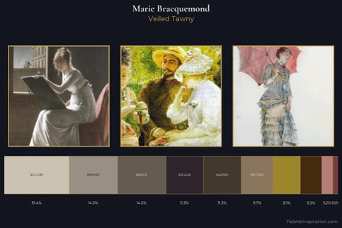 Marie Bracquemond Master Palette