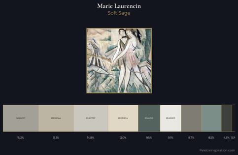 Marie Laurencin Palette 1 - Soft Sage