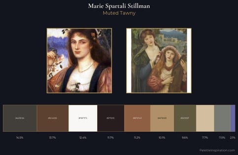 Marie Spartali Stillman Palette 1 - Muted Tawny
