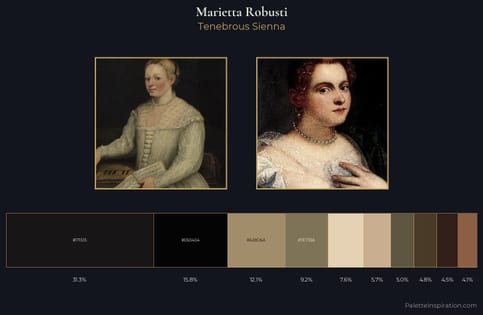 Marietta Robusti Palette 2 - Tenebrous Sienna