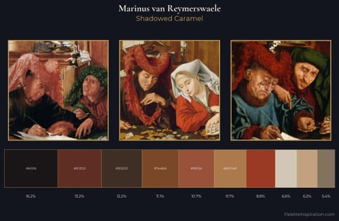 Marinus van Reymerswaele Palette 1 - Shadowed Caramel