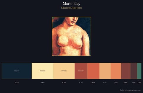 Mario Eloy Palette 1 - Muted Apricot