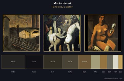 Mario Sironi Palette 3 - Tenebrous Bister