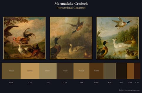 Marmaduke Cradock Palette 5 - Penumbral Caramel